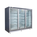 3 Glastür Kommerzielle Kühlschrank Anzeigen gefrorenes Essen